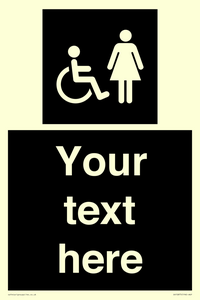 Custom information: black panel disabled and female